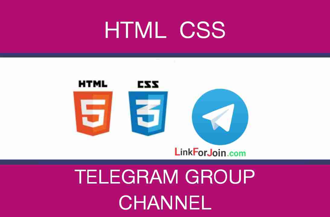 HTML CSS Telegram Group Link & Channel List 2022