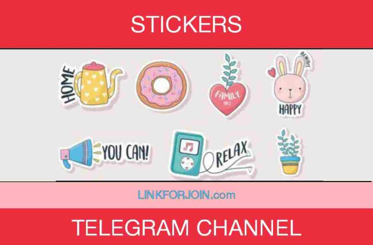 465+ Stickers Telegram Channel List 2022