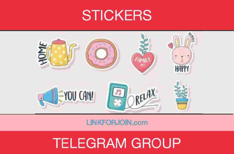 308+ Stickers Telegram Group Link List 2022